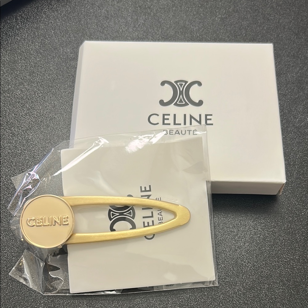 Celine Gold Hair Clip